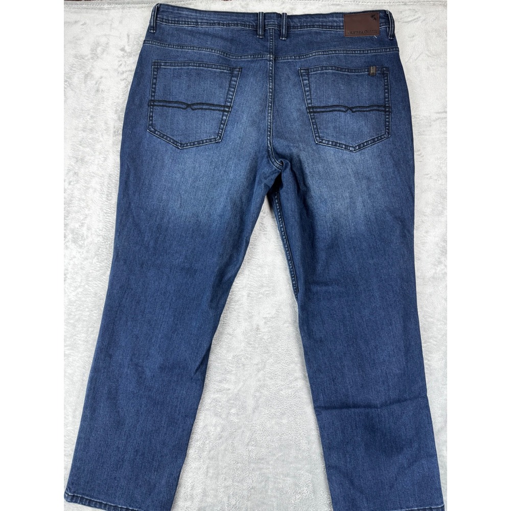Buffalo‎ 40x30 Jackson Slim Straight Jeans Mens Blue Excellent Stretch Denim - Picture 3 of 8